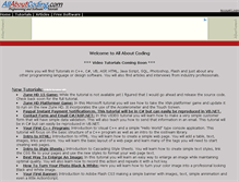 Tablet Screenshot of allaboutcoding.com